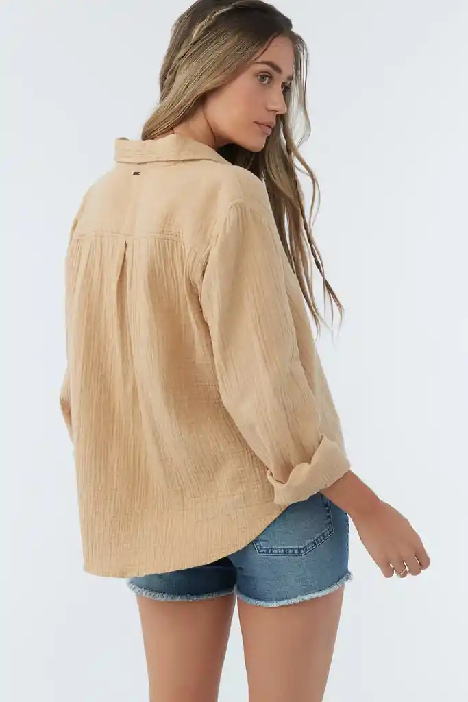 Camisa Manga Larga Leni Mujer