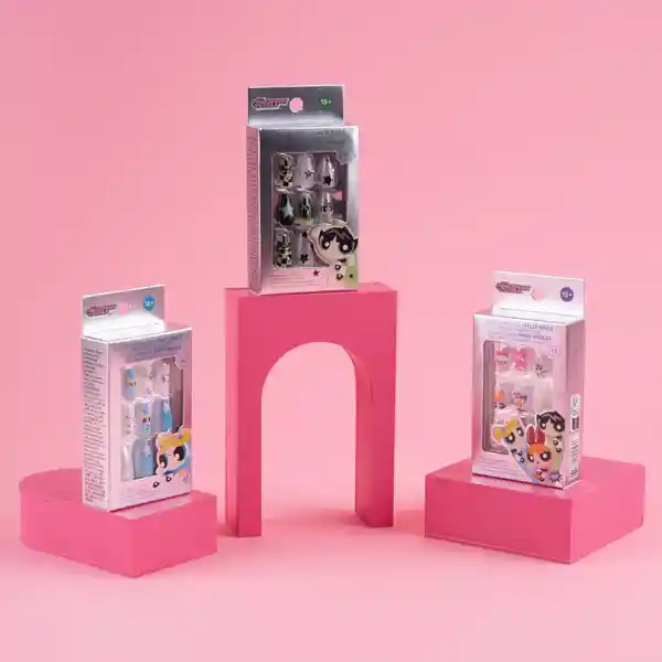 Set Uñas Postizas Serie Las Chicas Superpoderosas 01 Miniso