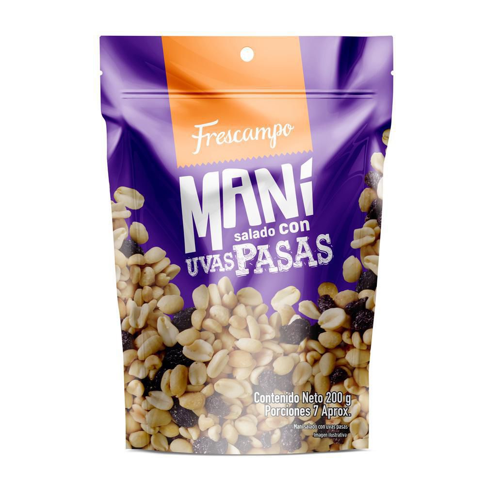 Mani Con Pasas 200 g Frescampo