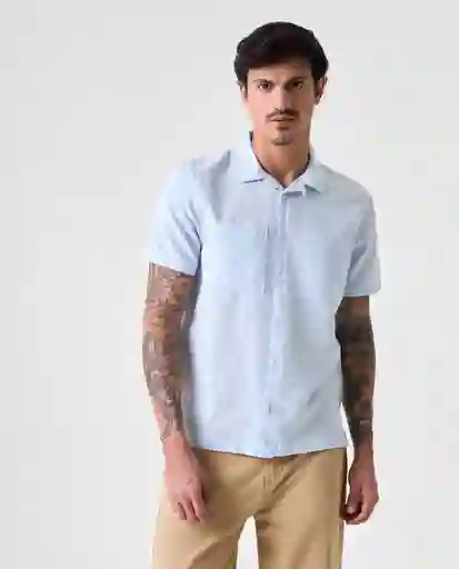 Camisa Hombre Azul Talla L 812G000_AZU144115