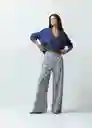 Blusa Tejido Mujer Azul Cetaceo Talla S 482G033 Naf Naf