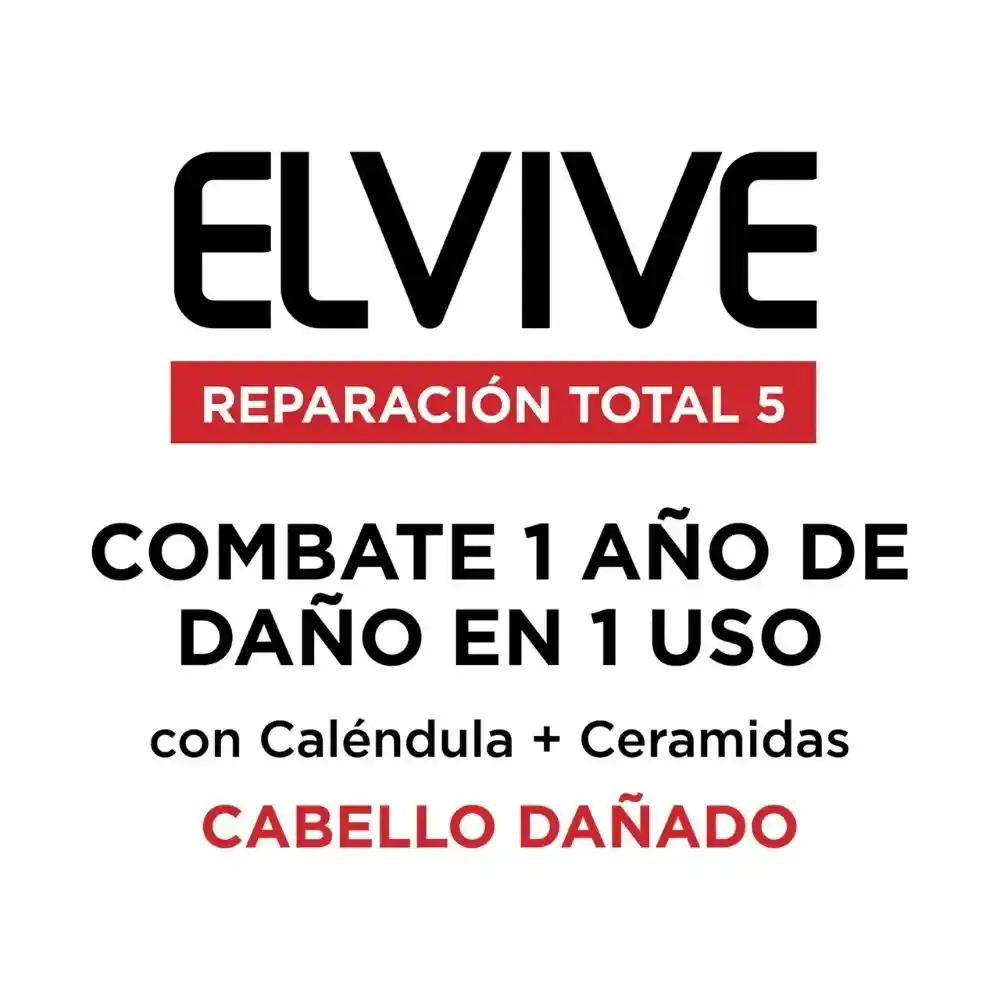 Loreal Paris-Elvive Shampoo Reparación Total 5