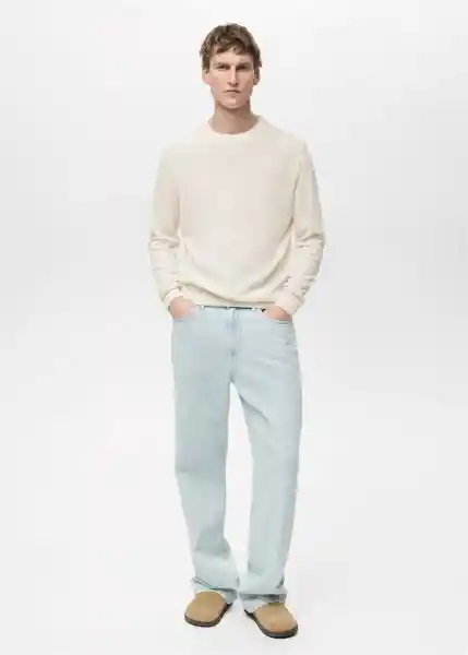 Jersey Avena Marfil Talla L Hombre Mango