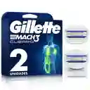 Gillette Repuesto Para Cuchilla de Afeitar Mach 3 Cuerpo 3 Hojas