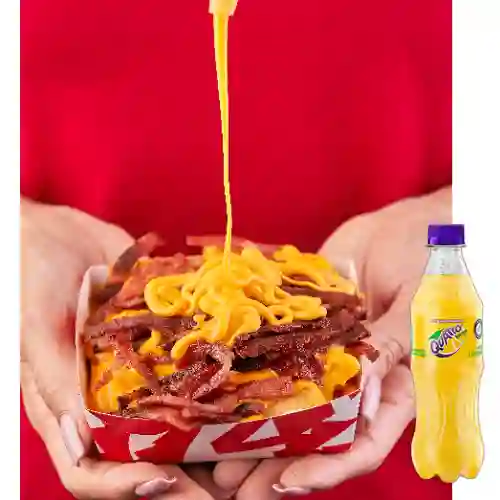 Combo papas bacon cheese + quatro