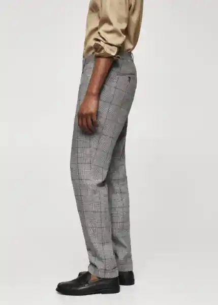 Pantalón Vietri Gris Talla 46 Hombre Mango