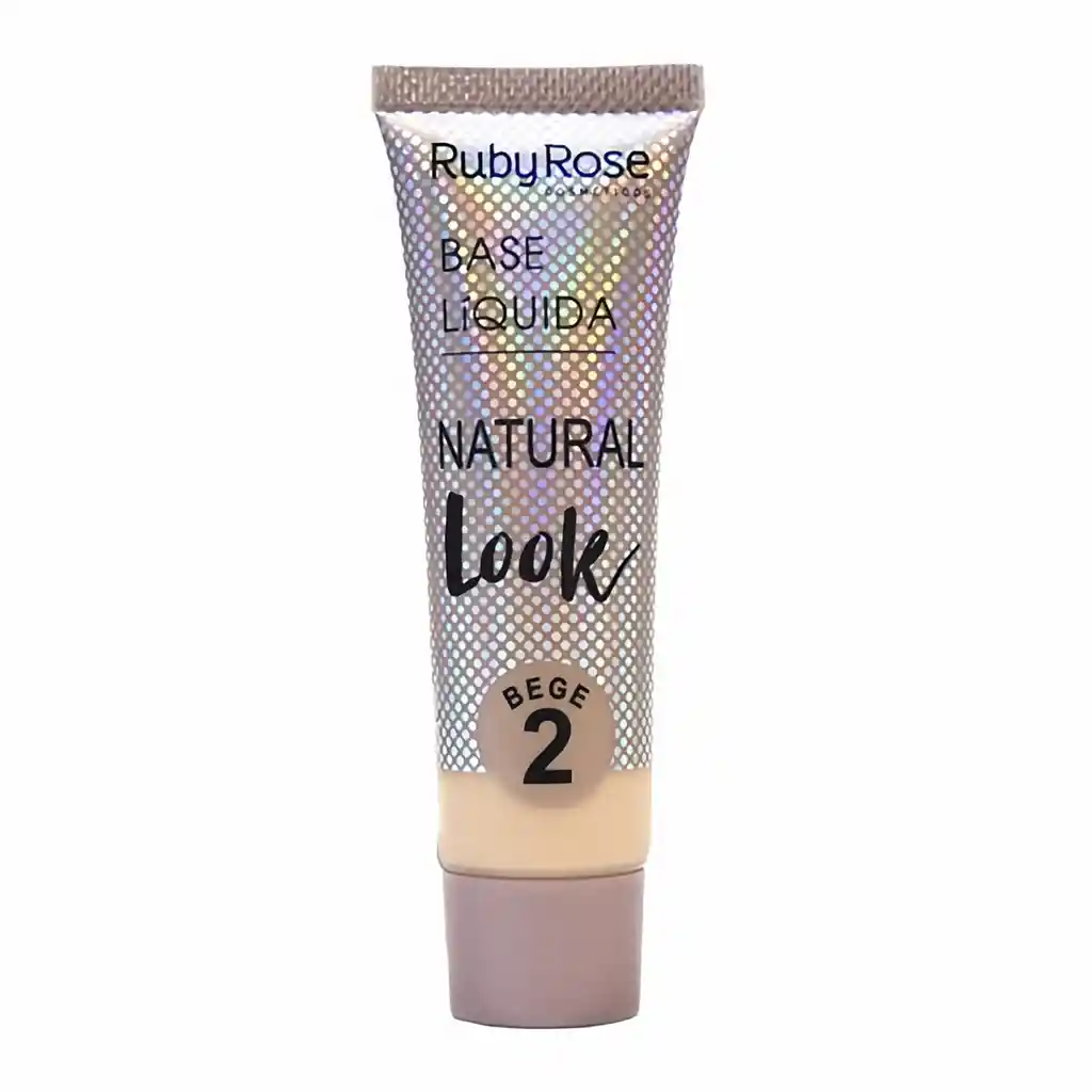 RUBY ROSE Base Facial Base Líquida Natural Look Beige 2 Ref. G2