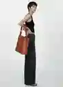 Bolso G Nefer Cuero Talla 99 Mujer Mango