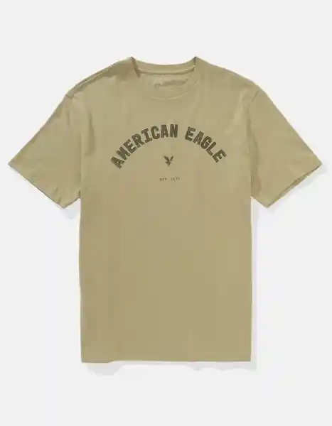 Camiseta Hombre Verde Talla X-LARGE 4290373 American Eagle
