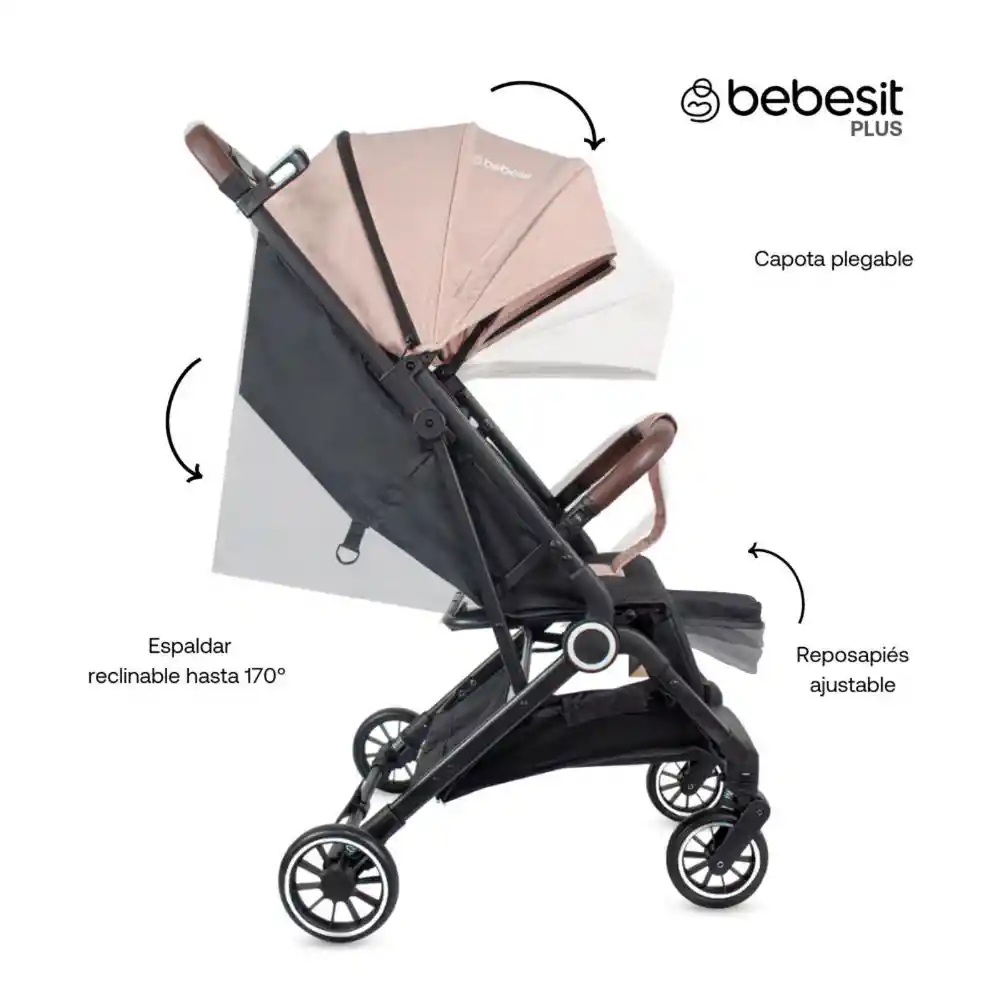 Coche Compacto Micro Rosado Bebesit Jcx5p