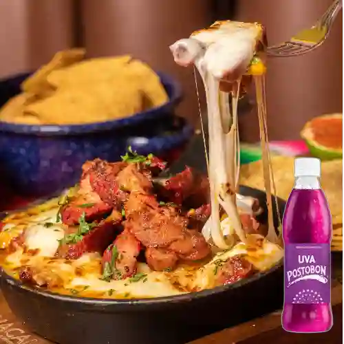 Combo Fundido Al Pastor + Uva Postobon 300 ml