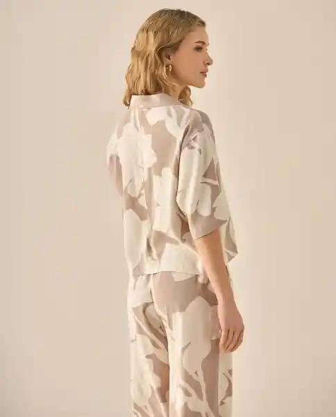 Camisa Café Barro Medio Talla XS 413G026 Esprit