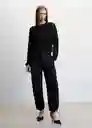 Saco Jersey Leslie Negro Talla M Mujer Mango