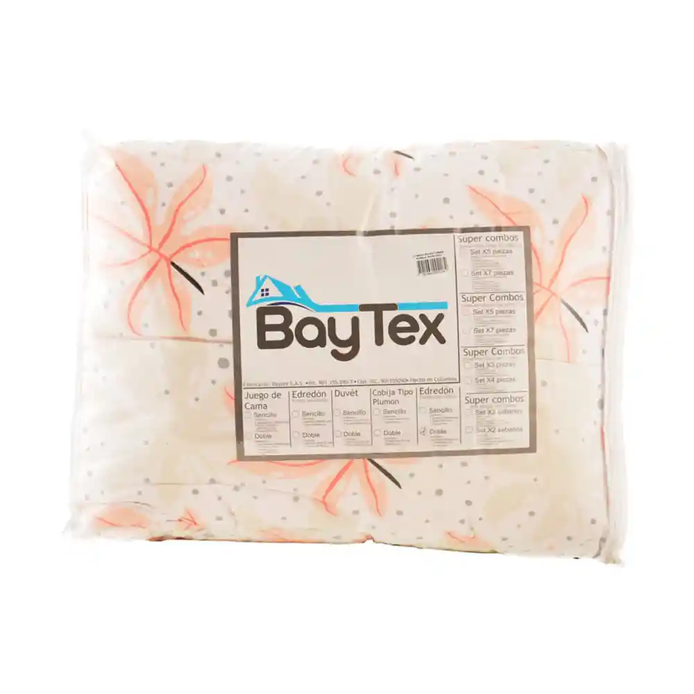 Cubrelecho Baytex Doble Df Est/uni Mifb 3 Piezas