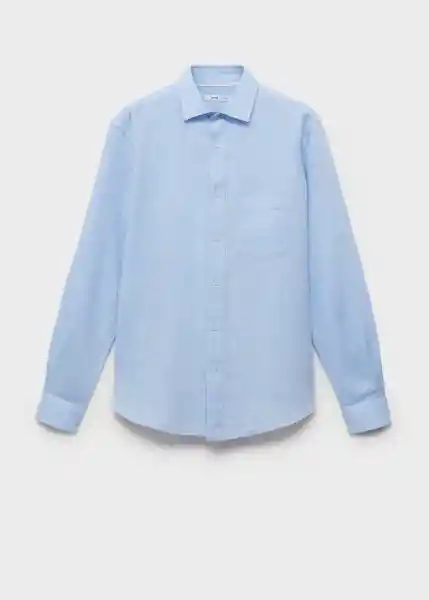 Camisa Avispa Celeste Talla L Hombre Mango
