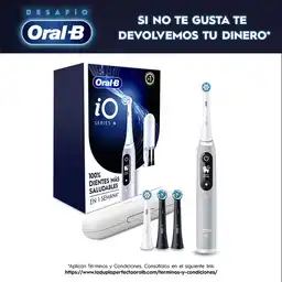 Oral B iO Series 6 Cepillo de Dientes Eléctrico Cabezal Redondo Sensor de Presión Mango Ergonómico y Estuche Gris