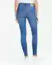 Jean Low Rise Rusty Medio Mujer Azul Frances Medio 10 Chevignon