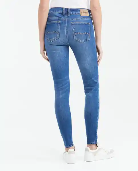 Jean Low Rise Rusty Medio Mujer Azul Frances Medio 10 Chevignon