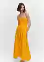 Vestido Rita Naranja Talla XL Mujer Mango