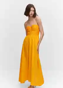 Vestido Rita Naranja Talla XL Mujer Mango