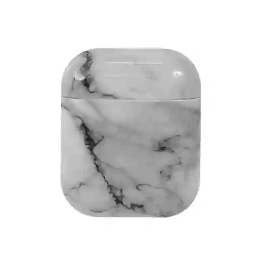 Estuche Para Airpods 2 Colección Mármol Blanco Miniso