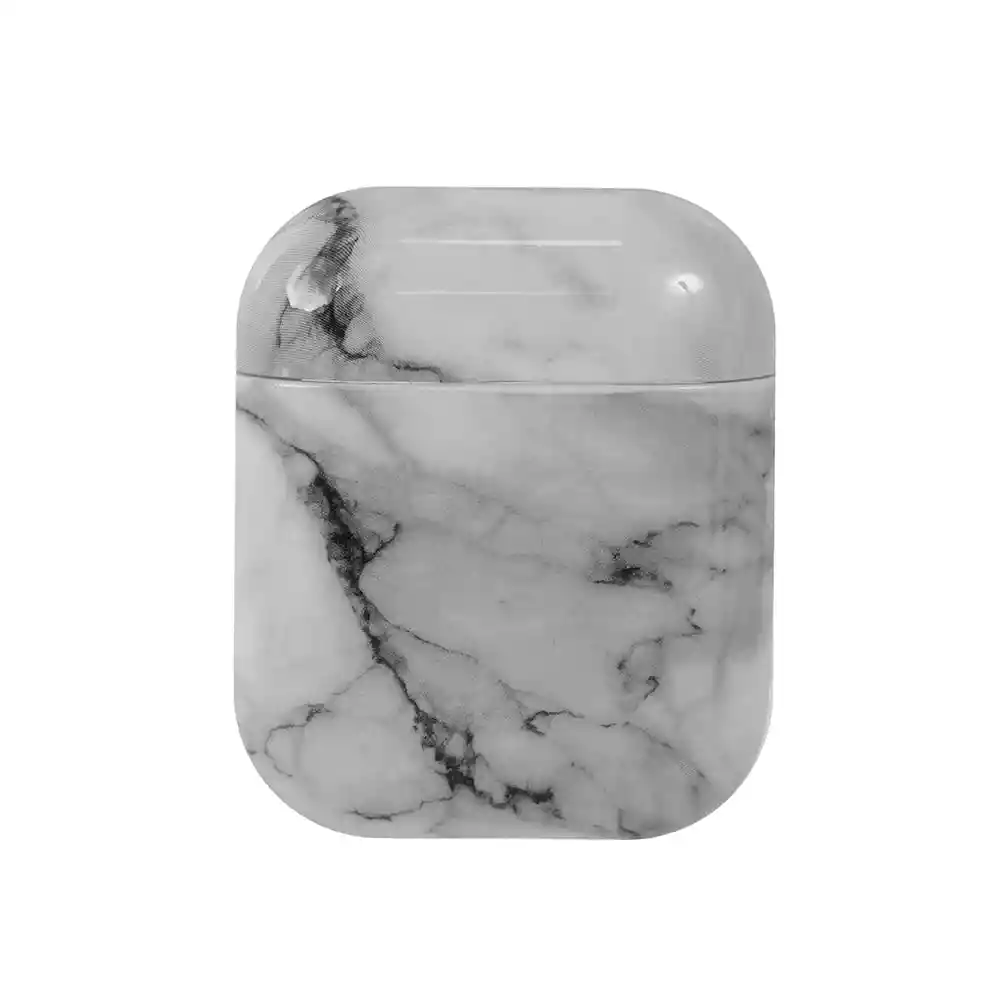 Estuche Para Airpods 2 Colección Mármol Blanco Miniso