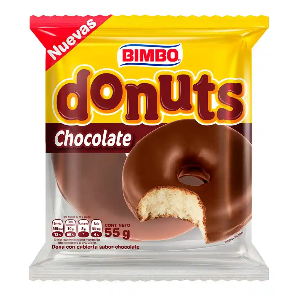 Donuts Cubierta De Chocolate Bimbo 55 G
