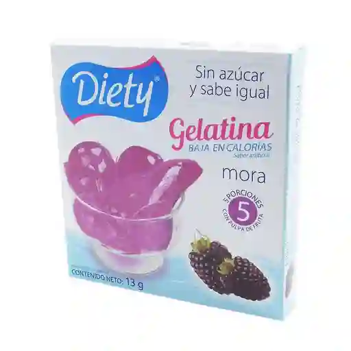 Diety Gelatina sin Azúcar Sabor a Mora