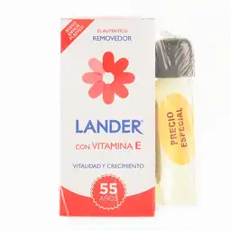 Lander Removedor de Esmalte con Vitamina E + Mini Removedor