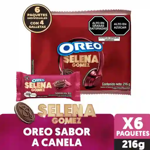 Galleta Oreo Canela Selena X6