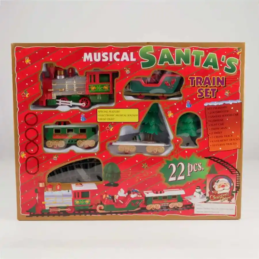 Trencito Navideño Importado Con Luces y Sonido 39x