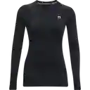 Under Armour Camiseta Authentics Crew Negro Para Mujer Talla LG