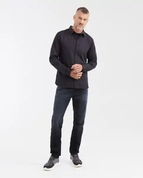 Camisa Smart Manga Larga Negro Sombrío Ultraoscuro M Chevignon