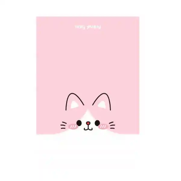 Tarjeta de Ocasión Gato Rosa Serie Animal Faces Miniso