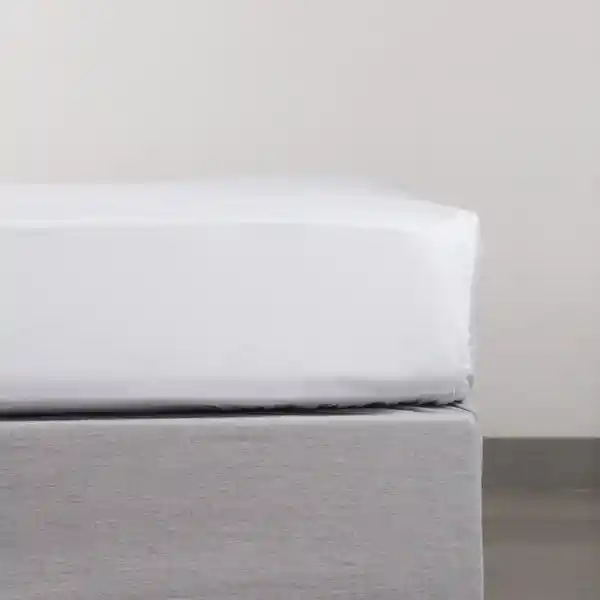 Sábana Bajera 240 Hilos Blanco King XL Diseño 0007