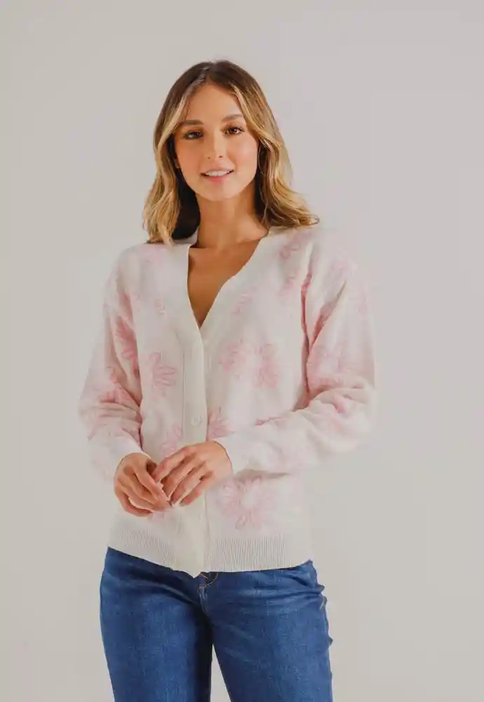 Cardigan M-marfil