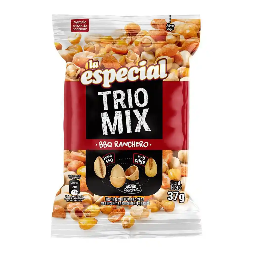 Pasabocas Triomix Bbq Ranchero La Especial