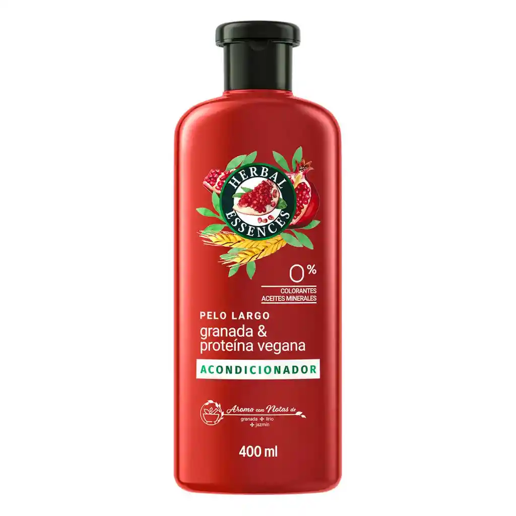 Herbal Essences Acondicionador Granada y Proteína Vegana