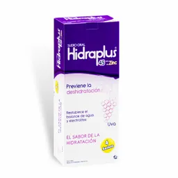 Hidraplus 45 Suero Oral Sabor a Uva