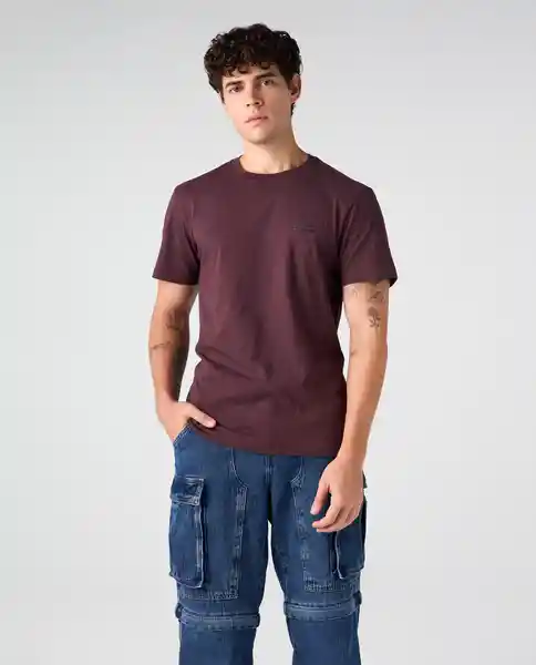 Camiseta Hombre Morado Talla L 842G006_MOR191621 Americanino