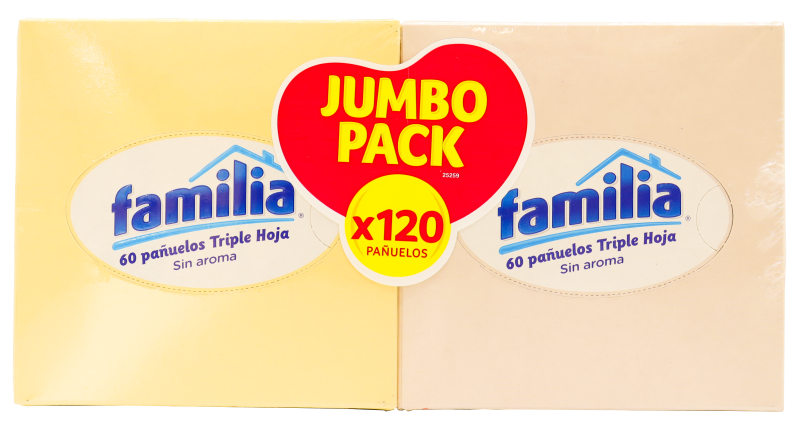 Familia Pañuelo Triple Hoja Cubos 60 und