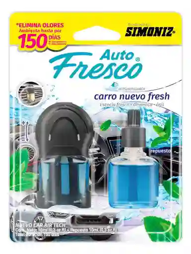 Ambientador Car Air Tech Carro Nuevo F + Rep Simoniz 208903