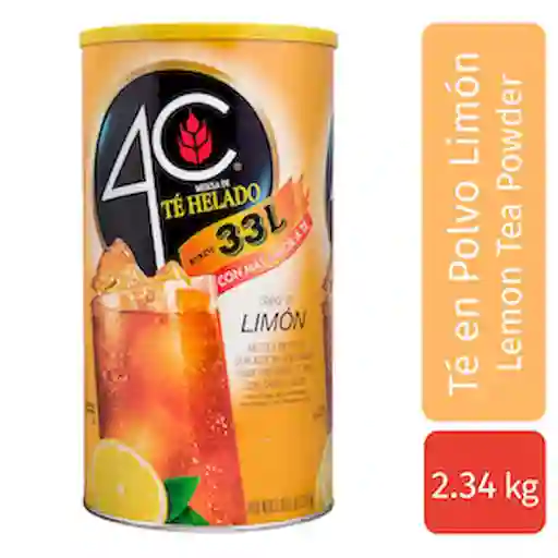 4 C Iced Te Negro Mix Sabor a Limon