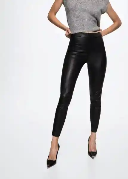 Leggings Aida Negro Talla L Mujer Mango