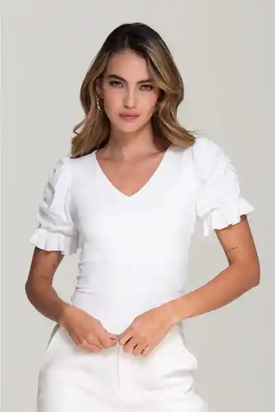 Blusa Berlin Color Blanco Crudo Talla XS Ragged