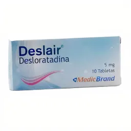 Deslair Antialérgico (5 mg) 10 Tabletas