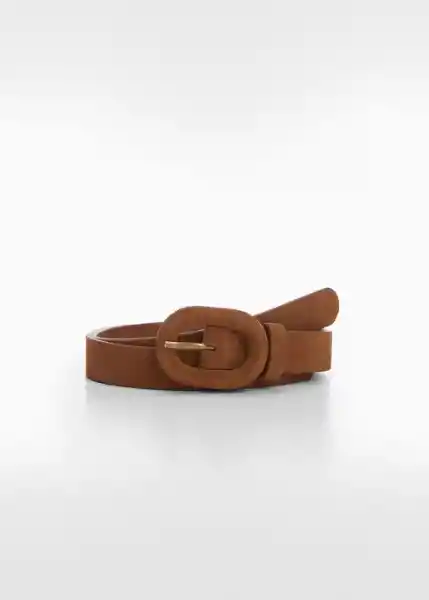 Cinturón Cuarcita Marrón Talla M Mujer Mango