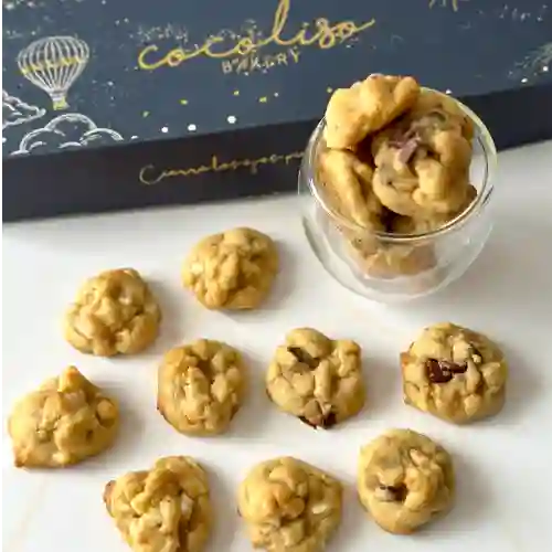 Caja Mini Galletas Macadamia y Chocolate