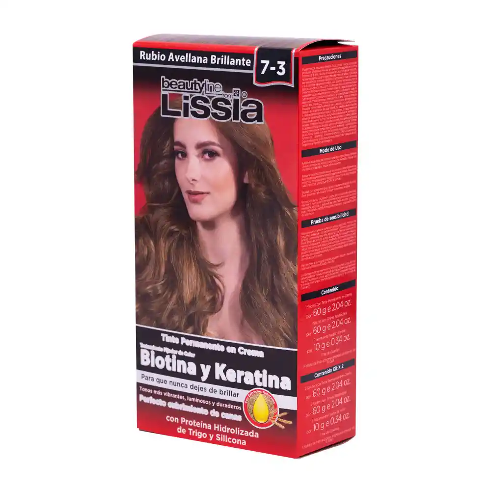 Lissia Tinte para Cabello 7.3 Rubio Avellana Brilla