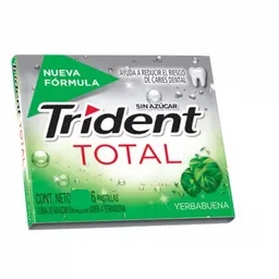 Trident Goma de Mascar Yerbabuena Total